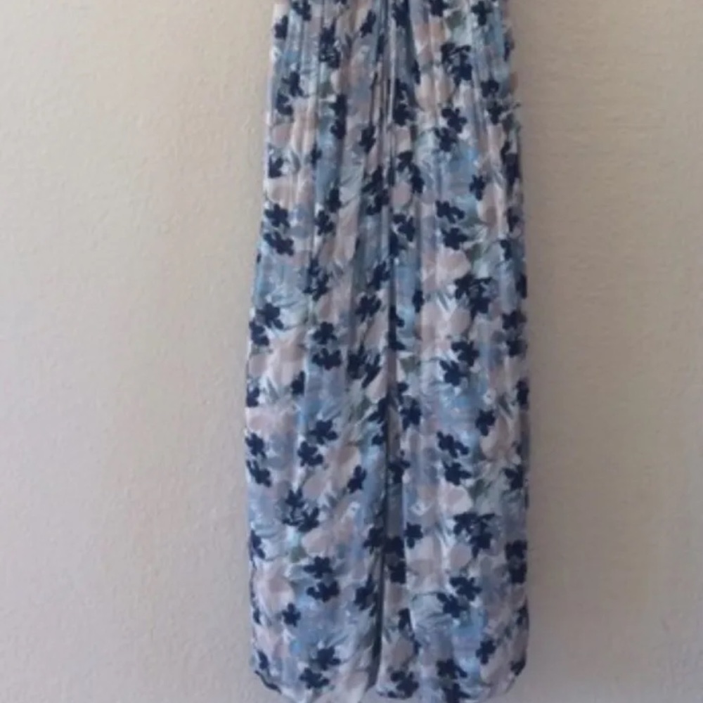 NWOT Free People Long Blue Floral Mulberry Maxi Dress with Keyhole XS Z217-6 - Picture 9 of 9